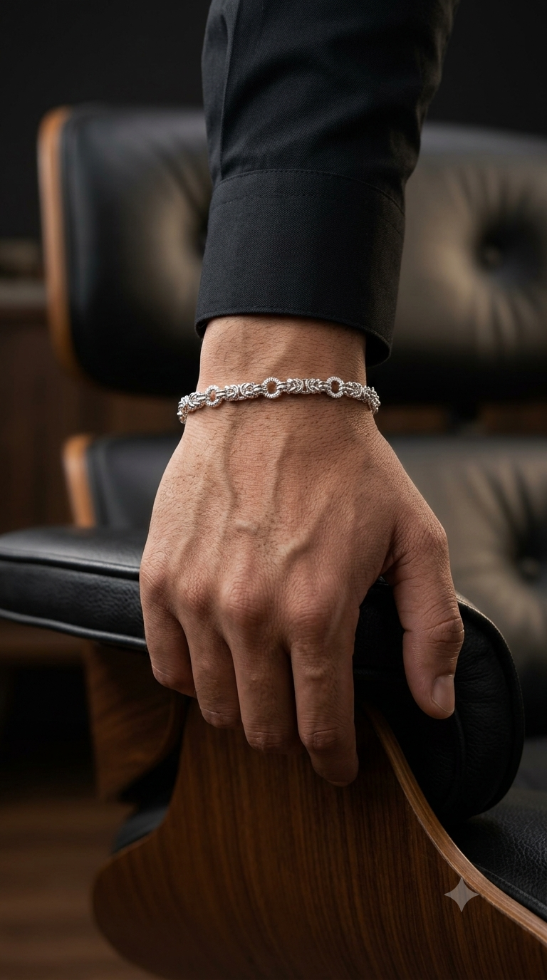 Silver Luxe Crystal Link Bracelet