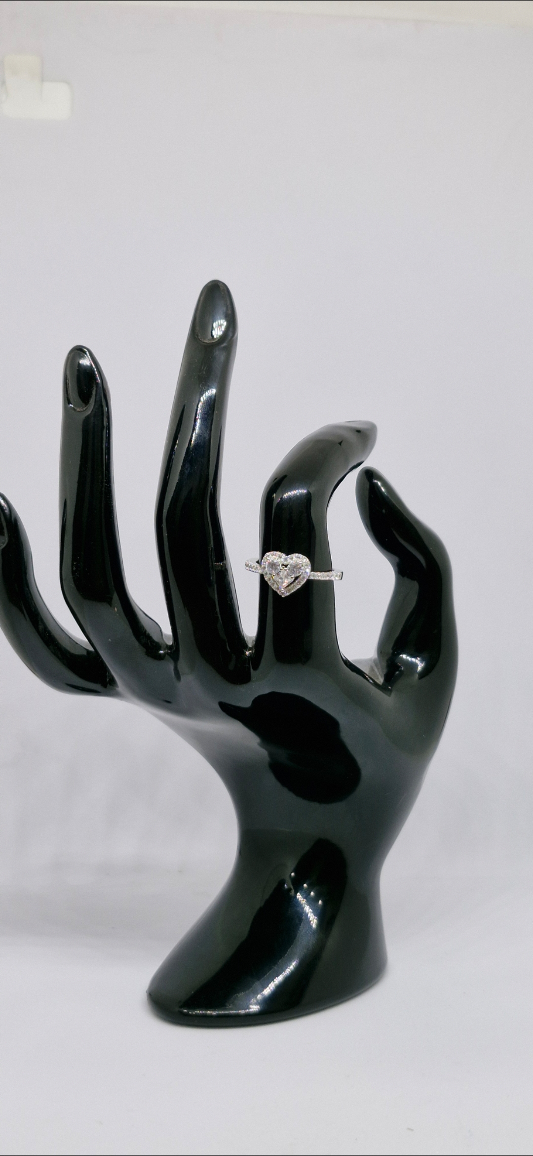 Lumine Heart Halo American Diamond Ring