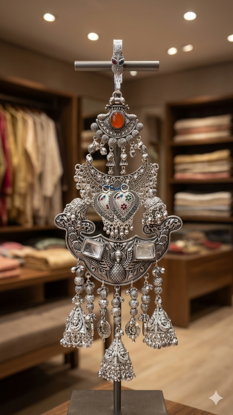 Royal Tribal Oxidized Silver Statement Juda