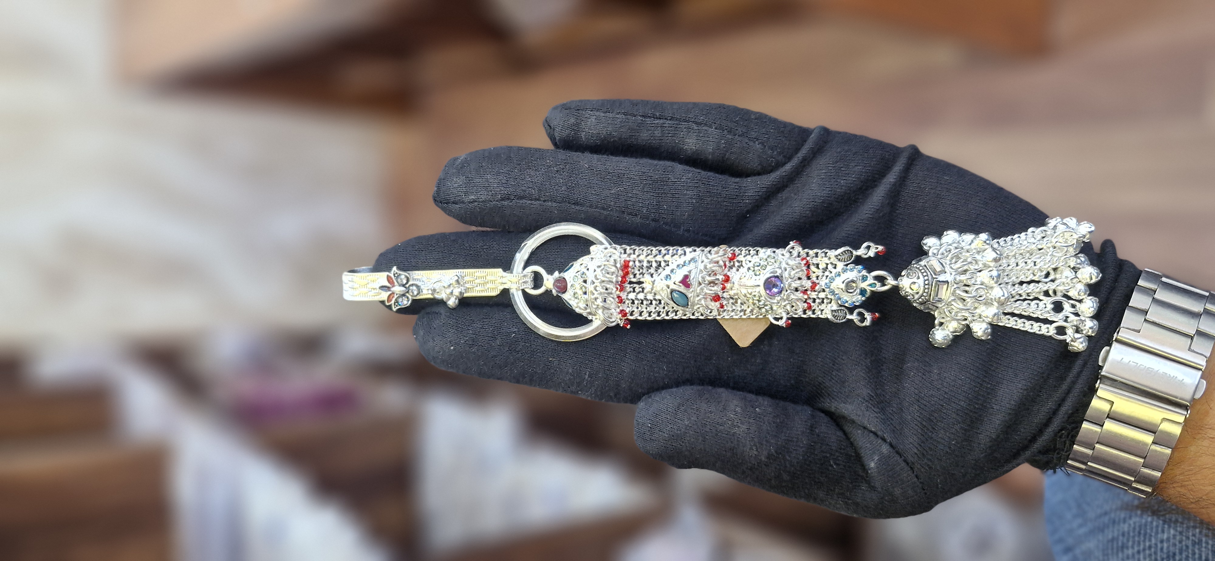 Heritage Oxidized Silver Boho Charm Juda