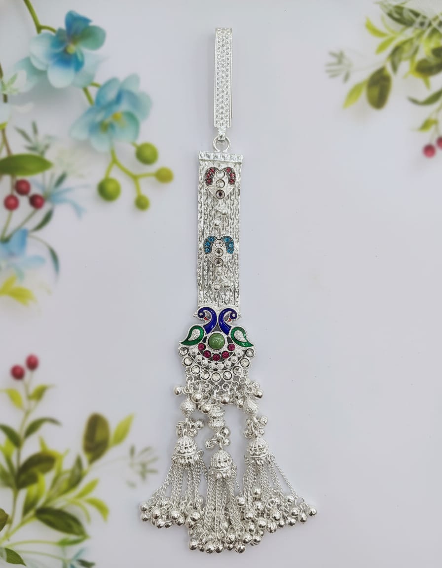 Royal Meher Tassel Oxidised Juda
