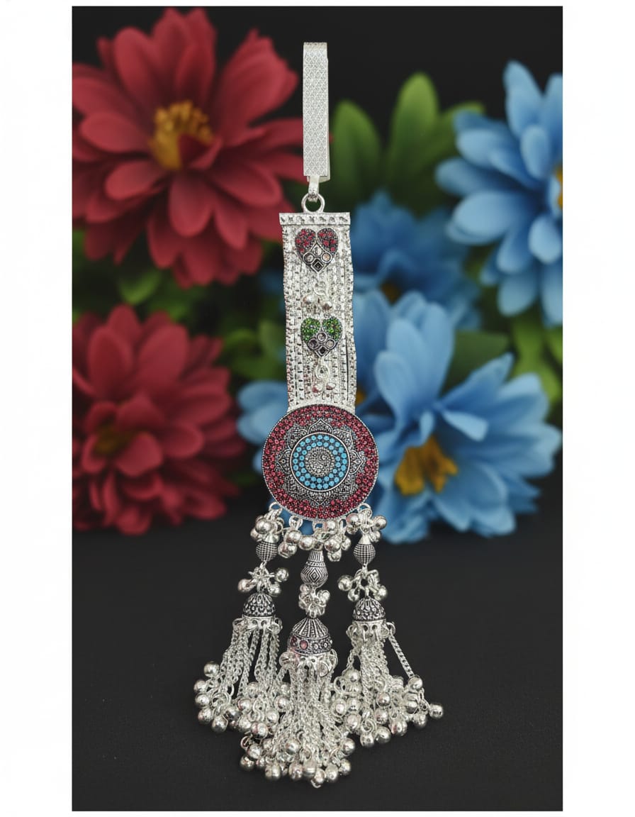 Zariya Royale Tassel Oxidised Juda