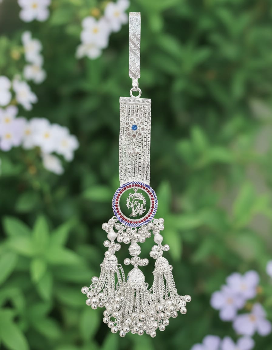 Vrindavan Heritage Tassel Oxidised Juda