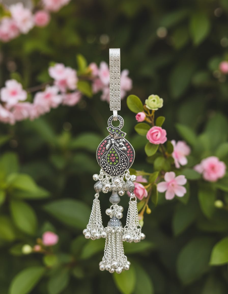 Floral Peacock Tassel Ethnic Juda