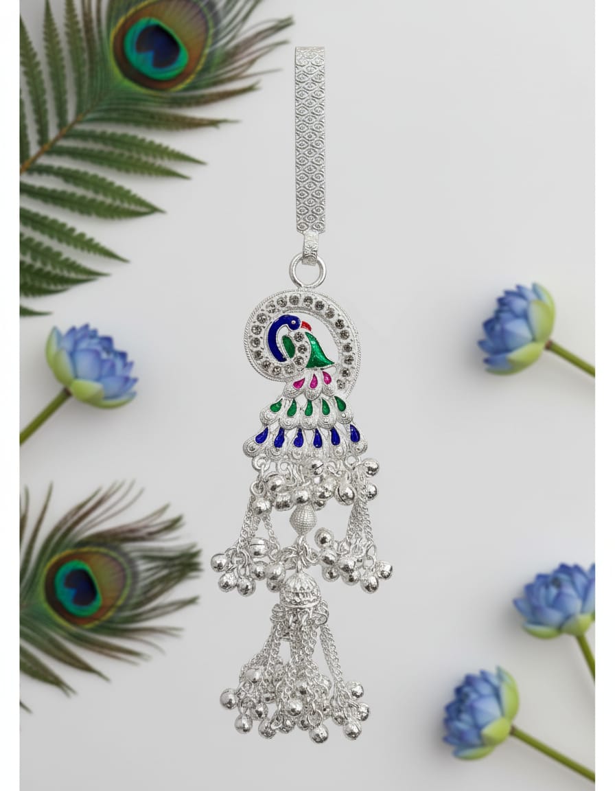 Peacock Grace Oxidized Tassel Juda