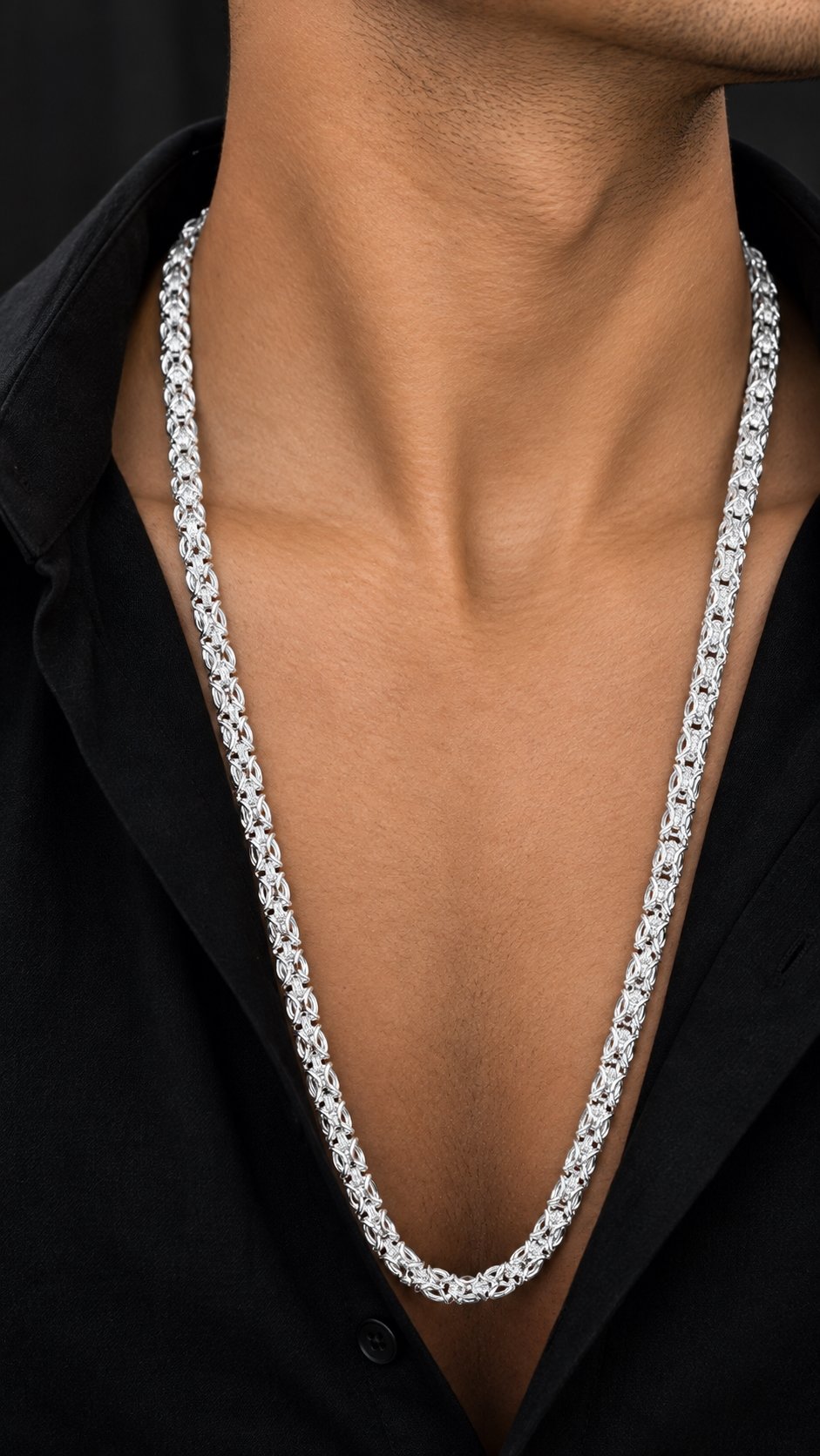 Royal Silver Weave Chain for Men