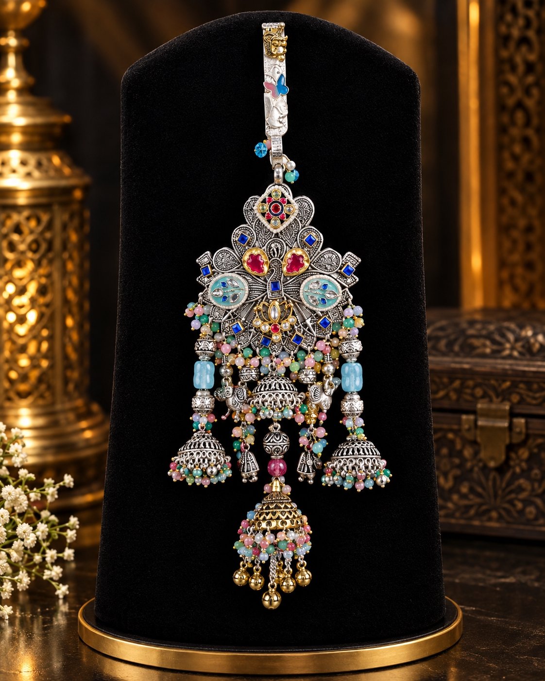 Royal Peacock Heritage Multicolor Oxidized German Juda