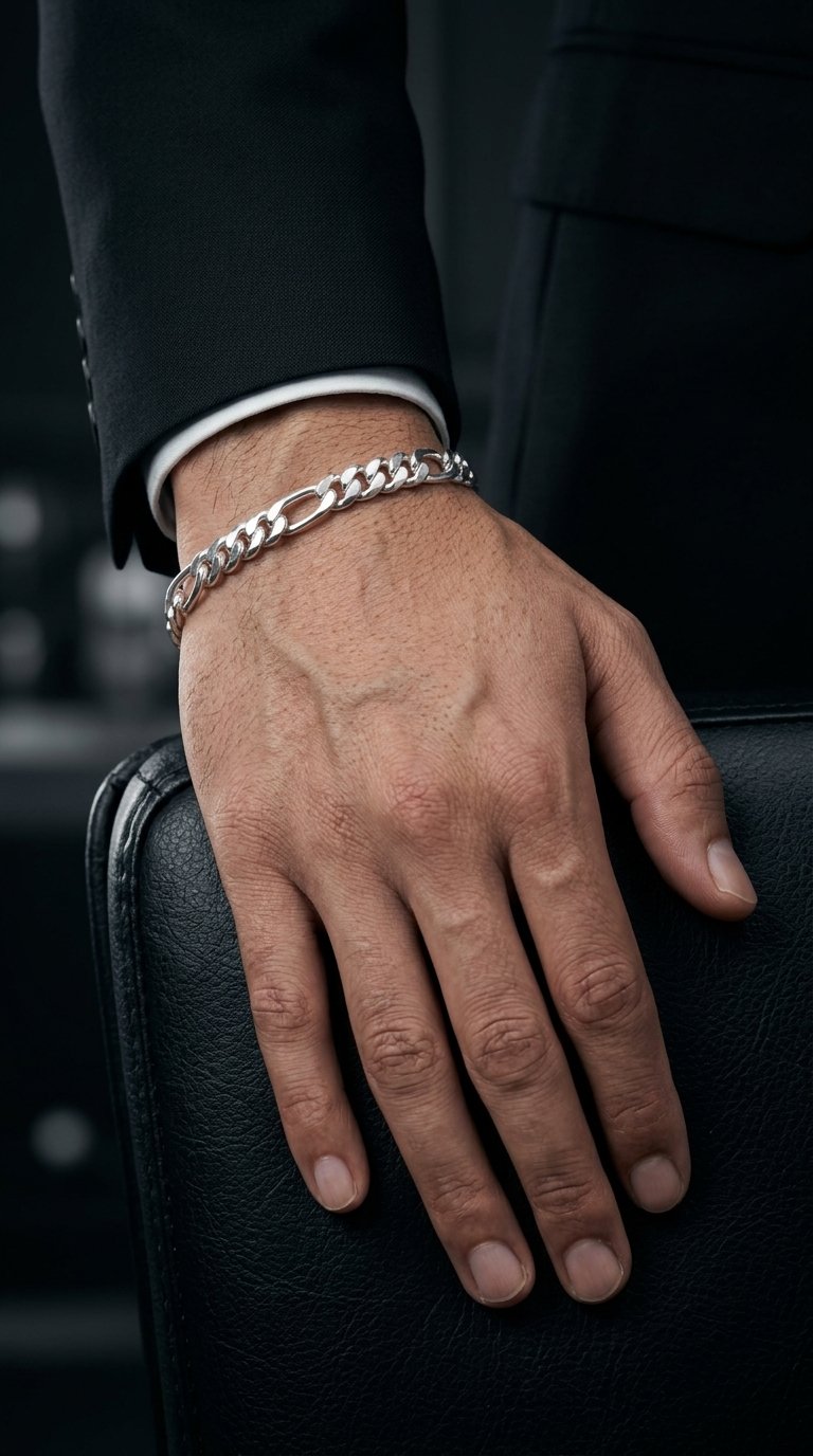 Imperial Silver Chain Bracelet for Men